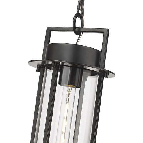 Russell 1 Light 8 inch Powder Coated Black Outdoor Hanging Lantern